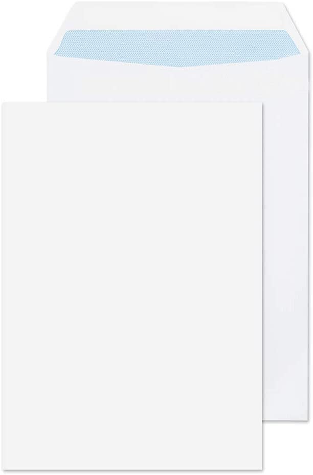 [Pack of 90] C4 Envelopes Plain White Wallet Envelopes 80gsm Peel & Seal No Windows A4 for Letter Posting Mailing Greeting Cards Wedding Invitations Home Office & Ecommerce (229mm x 324mm)
