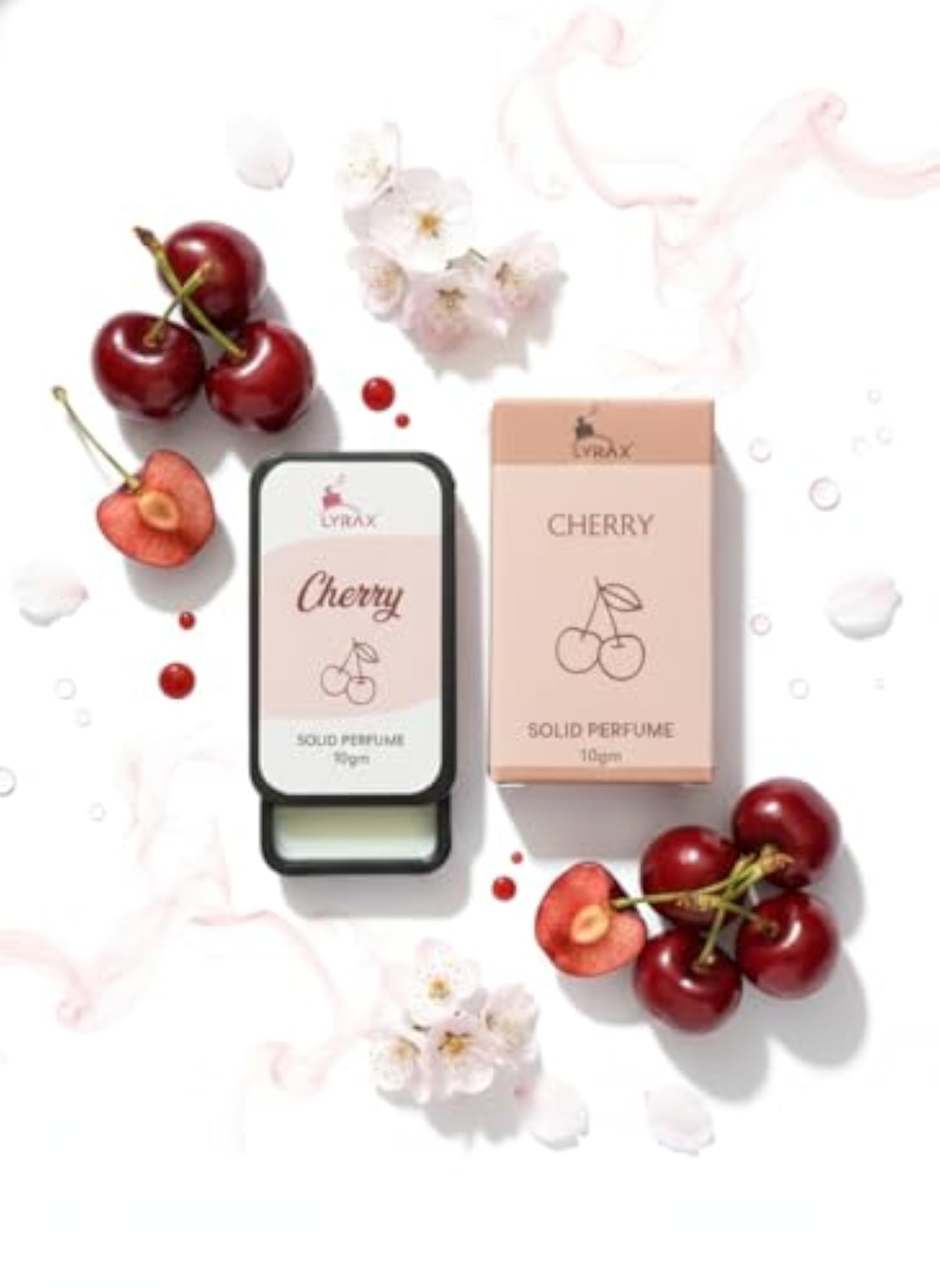 Unisex Cherry Solid Perfume, Travel-Friendly