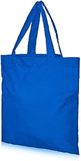 IMFAA Pack 1 Small (30x30) cm 100% Cotton Canvas Reusable Tote Shopping/Kids Party Bags for Printing and Painting in Black-Colour(Black, 1)