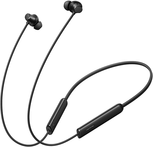 Image of realme Buds Wireless 5 Lite in Ear Bluetooth Neckband with 12.4 mm Dynamic Bass Boost Driver,Upto 35 Hours Playback,45ms Low Latency,IP55 Dust & Water Resistant, Bluetooth V5.4 (Void Black)
