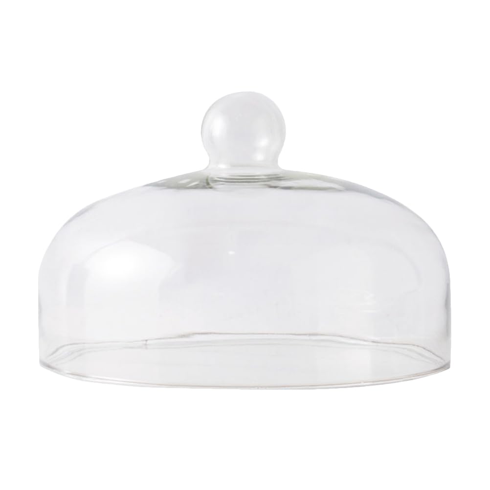 UPKOCH Couvercle De Poussière En Verre 7.09X7.09X5.71 Pouces Cloche Alimentaire Transparente Protection Pour Gâteau Dessert Fruits Cuisine Réfrigérateur