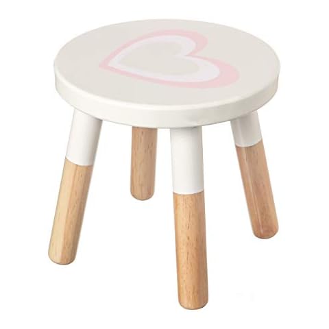 RUYU Wooden Kids Stool for Sitting, 9.1 Inch Solid Hard Wood Chair,Crafted Hand-Painted with Assembled Four-Legged Stool, Bedroom, Playroom, Furniture Stool for Toddler, Children, Boys, Girls Cover