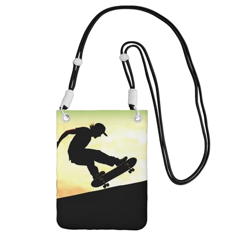 Sac de voyage pour planche à roulettes et pochette téléphone portable active en ville