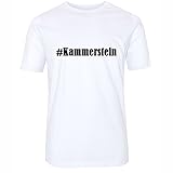 T-Shirt #Kammerstein Größe S Farbe Weiss Druck schwarz