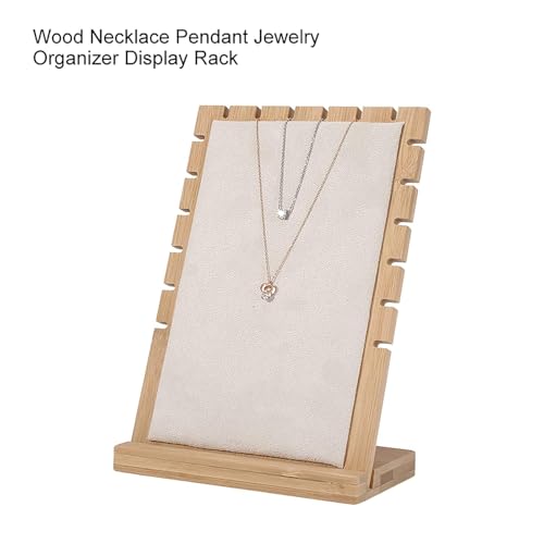 Image of Jewelry Storage Display Stand for Bangles Bracelets Watches (Chain-Necklace Stand Beige)