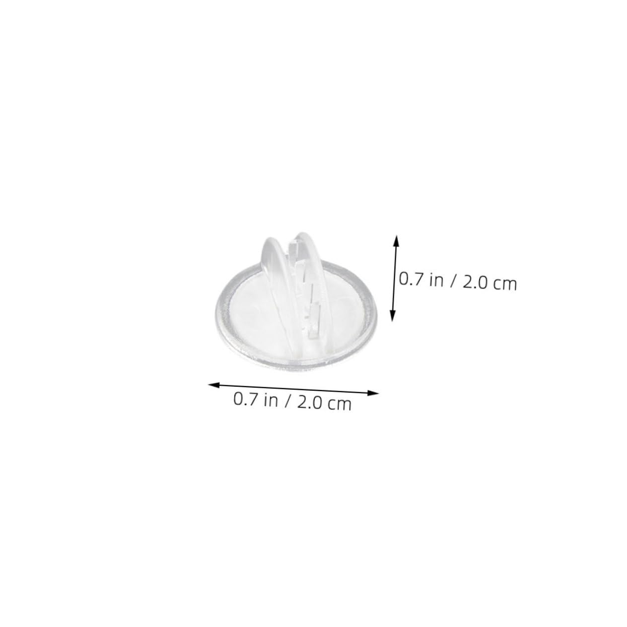 Angoily 25 pièces Pince-étiquettes Plastique Transparentes Adhésives pour Affichage de Marchandises Support Solide pour Étiquettes de Prix Lot de Clips Étiquette pour Petits Objets Bureau