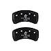MGP Caliper Covers 10010RGT3MB GT350 Shelby Cobra Logo Type Caliper Cover with Matte Black Powder Coat Finish and Silver Characters, (Set of 2)