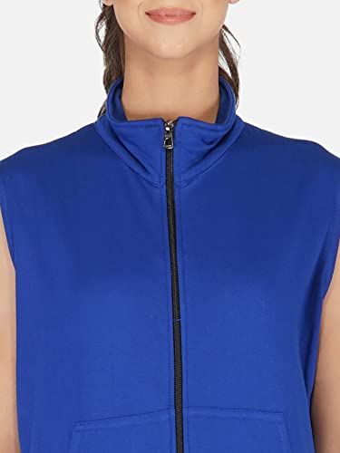 Image of UZARUS Women's Half Sleeves Cotton Fleece Premium Jacket