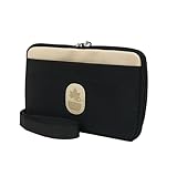 お財布ショルダー レディース 横型 スマホポーチ お財布ポシェット スマホショルダー スマホポシェット ワッペン LOGOSPark ロゴスパーク プレゼント ギフト ラッピング (ブラック)