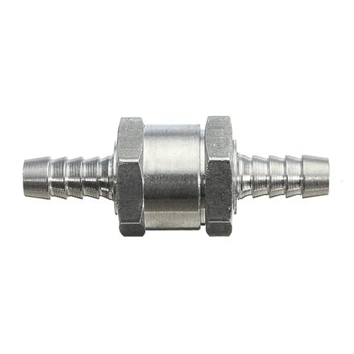 Jingyingtt Válvula antirretorno de combustible de aleación de aluminio, unidireccional, de 6/8/10/12 mm, 4 tamaños, compatible con carburador, 1/4 piezas Válvulas de ventilación