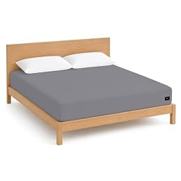 NIULAFR Grounding Sheets with Cord, Deep Pocket for Restful Sleep (Full,54x75x14in, Gray)