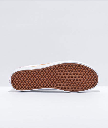 Vans Vans Unisex Slip-On Rainbow Foxing Skate Shoes White Canvas Fashion Sneaker Men 4 Women 5.5