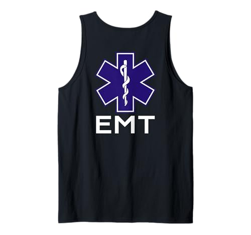 EMT Uniforme Técnico Médico de Emergencia En Servicio Lado TR Camiseta sin Mangas