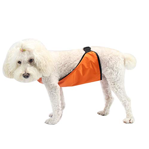 Dog Harness, Chest and Belly Protector Pet Vest Harness Breathable Waterproof for Dogs Cats Corgi (Medium, Orange) - Image 2