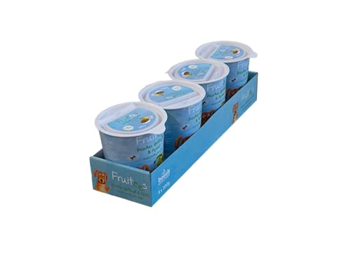 bosch Finest Snack Concept | Fruitees Pollame fresco e mele | Senza cereali | Confezione da 4 x 200 g