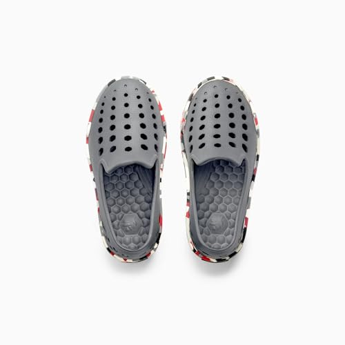 Joybees Kids Skate Sneak Charcoal/Charcoal Camo Gummy - 4 M US Toddler3