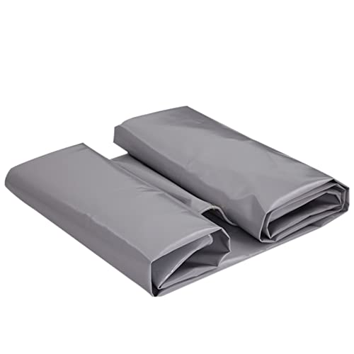 Bâche de protection imperméable camping et tapis de sol tente grise 420g/m² avec œillets