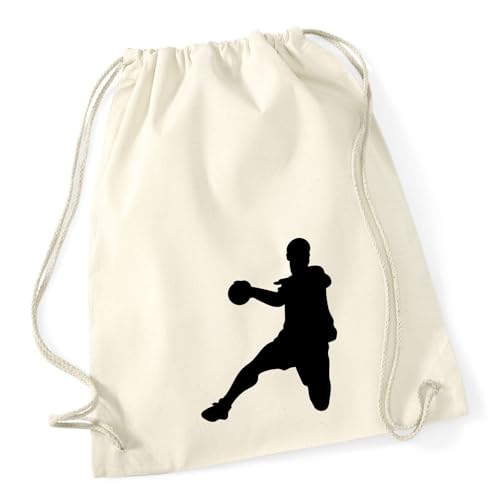 Huuraa borsa sportiva Balonmano Borsa regalo in cotone naturale da 12 litri Balonmano accessorio