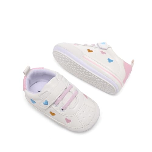 Image of Clowora Baby Boys Girls Shoes Non-Slip Rubber Sole Sneakers Infant First Walking Toddler Crib Shoes Newborn Loafers Flats.