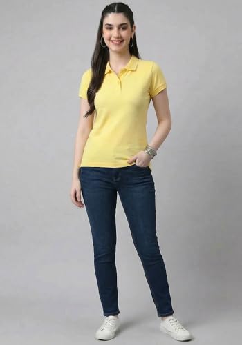 Image of Wear Your Opinion Womens Polo Collar Neck T-Shirt Top (Design: Solid)