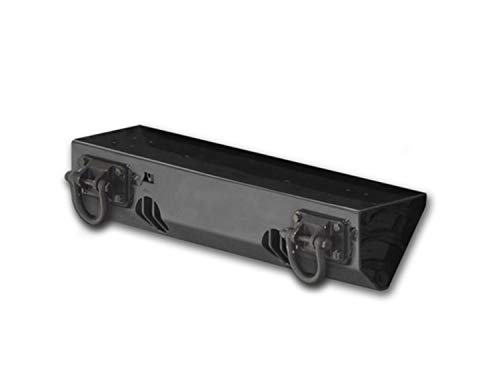 Rugged Ridge 11540.11 Textured Black Front XHD Bumper System Short Base with Light Mount for Select Jeep Wrangler JK Models