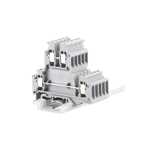 Borniers à vis pour rail DIN UKKB-3 doubles couches pour câblage électrique de armoire