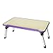 Produktbild LJHA Laptop-Tisch, Bett-Spieltisch-Lerntisch, faltbarer fauler kleiner Tischsofa-Zeitschriften-Frühstückstisch Tabelle (Farbe : Purple)
