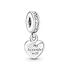 PANDORA Jewelry My Beautiful Wife Dangle Cubic Zirconia Charm in Sterling Silver