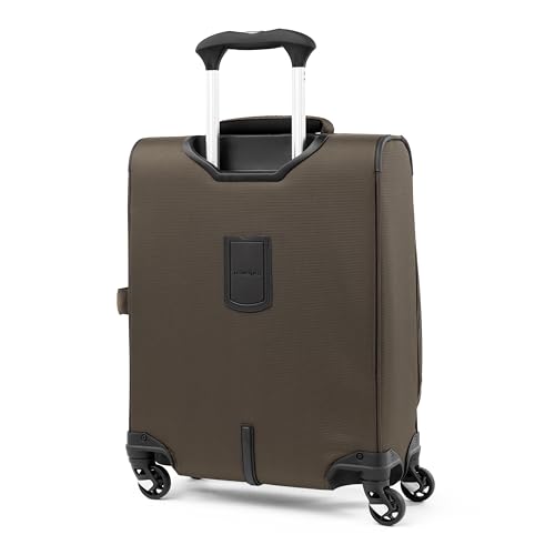 Image of Travelpro Maxlite 5 Softside Expandable Luggage with 4 Spinner Wheels, Lightweight Suitcase, Men and Women, International, Mocha, Carry-on 19-Inch