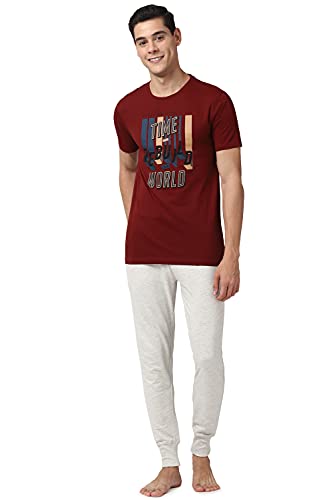 Image of Peter England Cotton Men Pajama Set