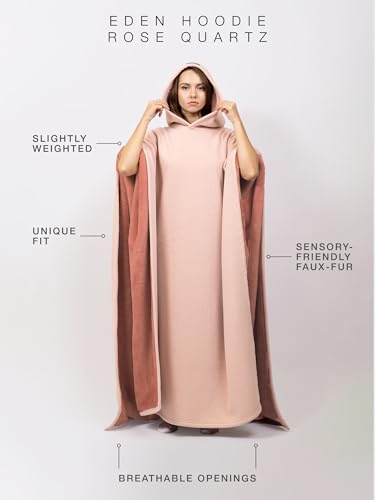 Image of FREE THE SHEEP Eden Hoodie - Oversized Weighted Hoodie Cloak with Ultra-Soft Faux Fur Liner