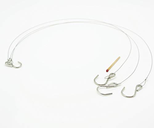 Hanna's Laden Blumenampel-Kette - Dreistrangkette - Ampelkette - Filigrane Variante aus Stahlseil (45) Cover