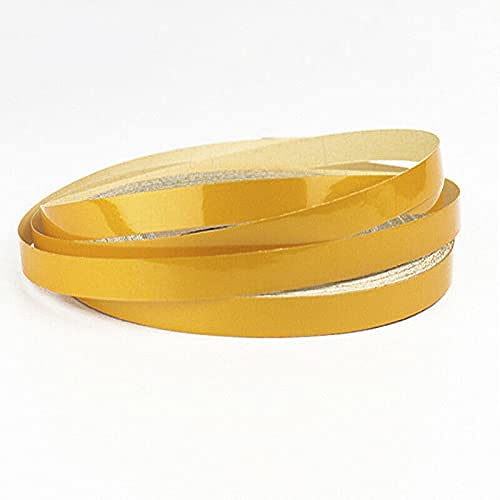 Image of EURO Car Reflective Body Self-Adhesive Glow in the Dark Strip Vinyl Neon Tape | 2 cm X 10 meter (Yellow)