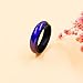 Oneress Adjustable Color Changing Mood Ring, Stainless Steel Retro Couple Rings, Fashionable Romantic Wedding Band for Men and Women Y1854 Black 8