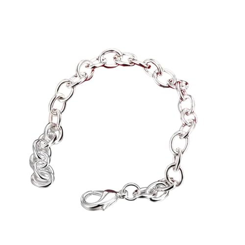 Bracelet chaîne de base en argent 925 doré 24K pour femme