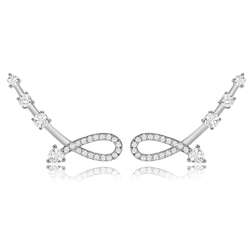 Plata de ley 925 Tuscany Silver con circonio pulido de alta joyería