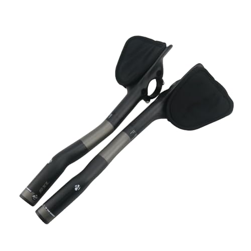 Prolongateur aero carbone guidon 31.8mm ajustable pour velo route gris 3K