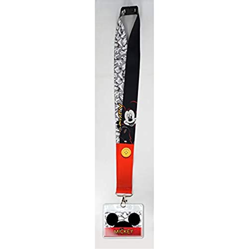 Lanyard Mickey Mouse Deluxe cordon tour de cou pour badge et clés