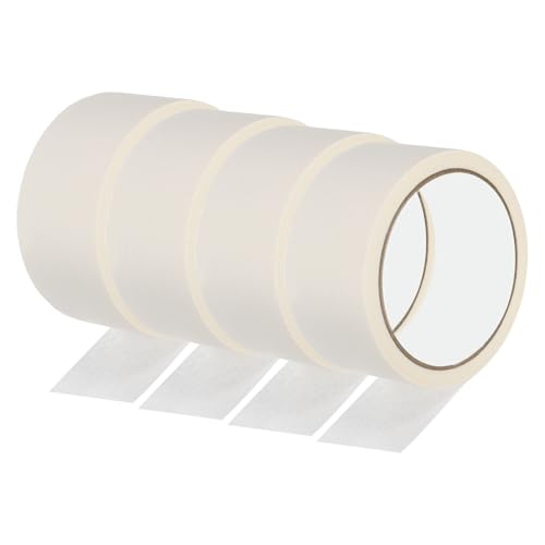 Image of PATIKIL Masking Tape 1.8 Inch Wide, 4 Roll 22 Yard Painters Tape Bulk No Residue Craft Tape for Wall Painting Labeling Car Painting Home DIY Flower Crafts Decoration, Beige