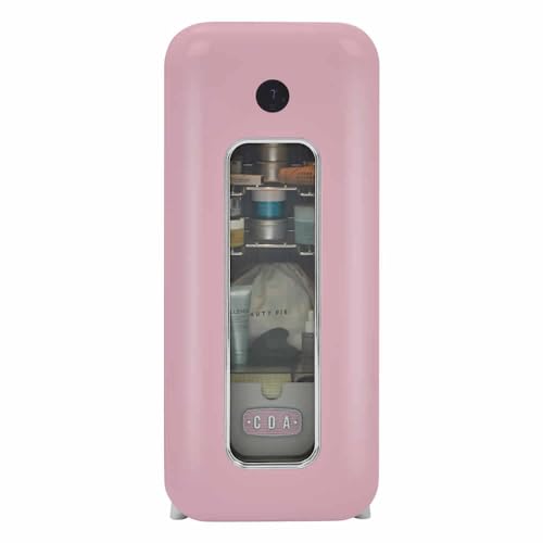 Retro freestanding drinks cooler with built in wireless phone charger - Tea Rose 5055833408139