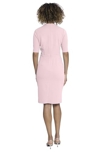 Maggy London Versatile V-Neck Elbow Sleeve Knee-Length Business Casual Dresses for Women3