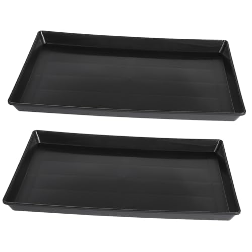 Happyyami 2pcs Pet Cage Tray Non-Leak Bottom Tray for Small Dog Crate Bird Cage Easy Indoor Use