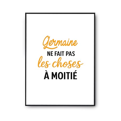 Poster Germaine cadeau humour anniversaire pour personnaliser votre décoration murale