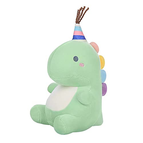 VAPADOO Stuffed Dinosaur Plush Toys, Cute Animals Toy Dolls Gifts for Kids Girls Boys Babies Toddlers, Soft Toy Dino Plushies for Birthday, 26cm Tall, Green