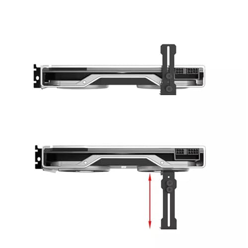 Soporte de tarjeta gráfica de altura ajustable para evitar la flexión de la GPU en PC 5