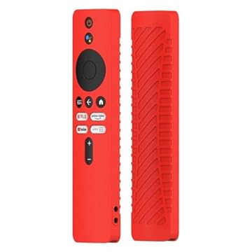 Capa de controle remoto de silicone simples clássica para Xiaomi 4K Tv Mi Box 2ª geração controle remoto TV Stick capa macia à prova de choque protetor remoto amigo da pele, vermelho, capa para