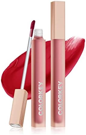 COLORKEY Soft Matte Water Tint, Hydrating Glossy Lip Gloss, Long-Lasting Liquid Lipstick | Moist Fit Without Stickiness | Moisturized | Transparent | Highly Pigmented Lip Tint(P307 Aquatic Flowers)