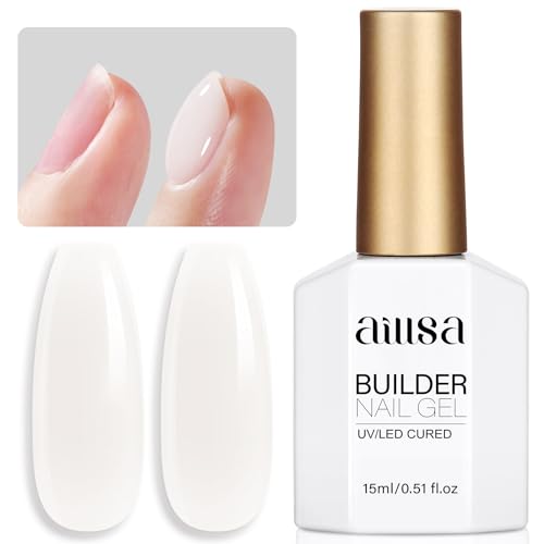 AILLSA Base and Top Coat Gel Nail Polish Top and Base Coat Nail Polish Soak Off Long Lasting Clear Base Gel High Gloss Shine No Wipe Top Coat for DIY Nail Art at Home 0.51 Fl Oz