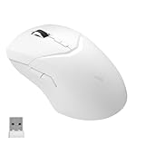 Rapoo VT9Pro Souris Gamer sans Fil pour l’Esport, Paw 3398 Sensor, 26000 DPI, Latence 1 ms, Ultralégère 68g, 160 h d'autonomie, 10 Boutons programmables, Mémoire Intégrée, Blanc