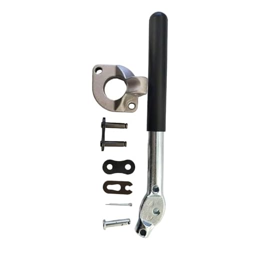 AgKnx Hydraulic Log Splitter Valve Lever Handle, Mounting Bracket and Chain Assembly